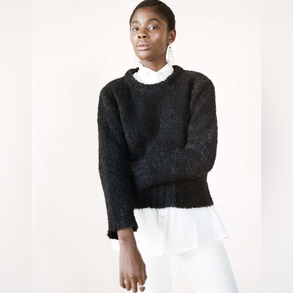 SOLD – Maria Stanley Virgil Pullover Sweater, Noir Alpaca, Size M - Picture 5 of 9